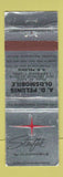 Matchbook Cover - AD Pelunis Oldsmobile Lakewood OH Starfire WEAR