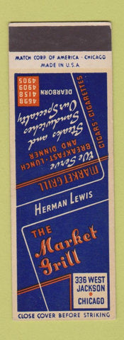 Matchbook Cover - The Market Grill Chicago IL SAMPLE