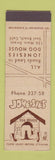 Matchbook Cover - Jonesies Dog House Seal Beach CA SAMPLE