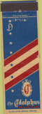 Matchbook Cover - The Adolphus Dallas TX hotel