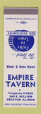 Matchbook Cover - Empire Tavern Decatur IL SAMPLE