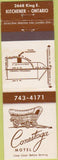 Matchbook Cover - Conestoga Motel Kitchener ON