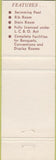 Matchbook Cover - Conestoga Motel Kitchener ON