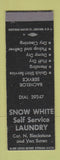 Matchbook Cover - Snow White Laundry Chicago IL SAMPLE
