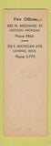 Matchbook Cover - Blank & Buxton Machinery WORN SAMPLE