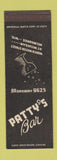 Matchbook Cover - Patty's Bar Milwaukee WI SAMPLE