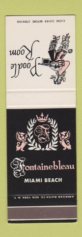 Matchbook Cover - Fontainebleau Miami Beach FL Poodle Room SAMPLE