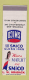 Matchbook Cover - Smico Printing Inks SAMPLE