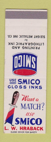 Matchbook Cover - Smico Printing Inks SAMPLE