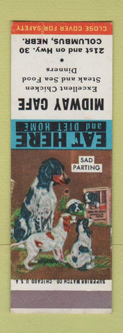 Matchbook Cover - Midway Cafe Columbus NE SAMPLE