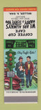 Matchbook Cover - Coffee Cup Cafe Miller SD SAMPLE