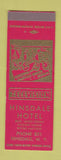 Matchbook Cover - Hinsdale Hotel NY low phone # SAMPLE
