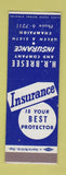 Matchbook Cover - HR Bresee Insurance Champaign IL SAMPLE