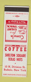 Matchbook Cover - Shelton Square Texas Hots Buffalo NY SAMPLE