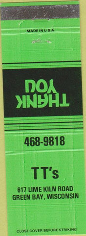 Matchbook Cover - TT's Green Bay WI