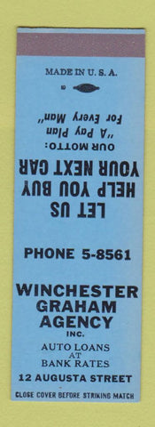 Matchbook Cover - Winchester Graham Loans SAMPLE