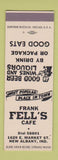 Matchbook Cover - Frank Fell's Cafe New Albany IN SAMPLE