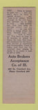 Matchbook Cover - Cash Loans Chicago IL SAMPLE