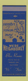 Matchbook Cover - Blue Room Elkhart IN SAMPLE