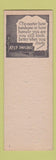 Matchbook Cover - Blue Room Elkhart IN SAMPLE