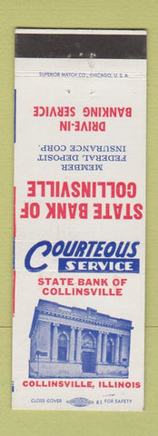 Matchbook Cover - State Bank of Collinsville IL SAMPLE