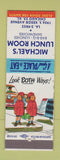 Matchbook Cover - Michael's Lunch Room BBQ Chicago IL
