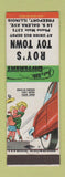 Matchbook Cover - Roy's Toy Town Freeport IL