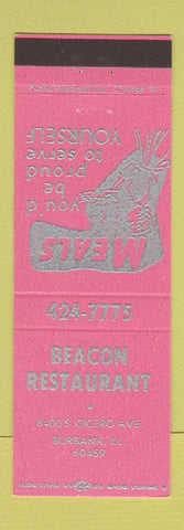 Matchbook Cover - Beacon Restaurant Burbank IL