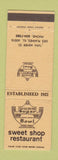 Matchbook Cover - Sugar Bowl Sweet Shop Des Plaines IL