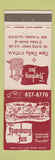 Matchbook Cover - Hapsburg Inn Des Plaines IL