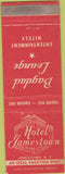 Matchbook Cover - Hotel Jamestown Ny