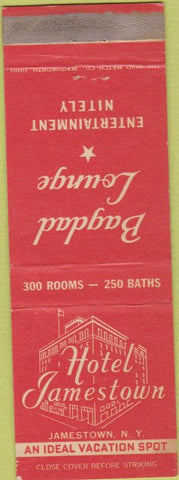 Matchbook Cover - Hotel Jamestown Ny