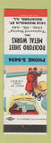 Matchbook Cover - Rockford Sheet Metal Works IL