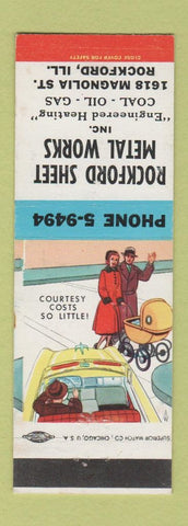 Matchbook Cover - Rockford Sheet Metal Works IL