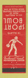 Matchbook Cover - Sport Bowling Sioux Falls SD girlie