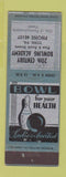 Matchbook Cover - 20th Century Bowling Academy York PA