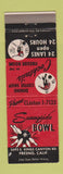 Matchbook Cover - Sunnyside Bowling Fresno CA