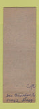 Matchbook Cover - Sunset Bowling Center Warner Bros Los Angeles CA