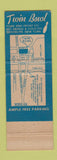 Matchbook Cover - Twin Bowling Brooklyn NY AMF