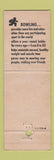 Matchbook Cover - TC Lanes Bowling Brunswick New Athens OH