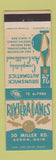 Matchbook Cover - Riviera Lanes Bowling Akron OH Brunswick