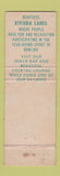 Matchbook Cover - Riviera Lanes Bowling Akron OH Brunswick
