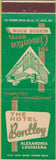 Matchbook Cover - Hotel Bentley Alexandria LA