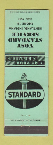 Matchbook Cover - Yost Standard oil gas Kentland IN low phone #