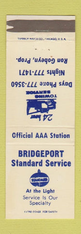 Matchbook Cover - Bridgeport Standard oil gas MI