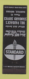 Matchbook Cover - Bill Paddack's Standard oil gas Danville IN low phone #