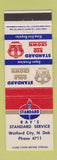 Matchbook Cover - Ray's Standard oil gas Watford City ND