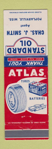Matchbook Cover - Standard oil gas Chas Smith Poplarville MS