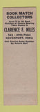 Matchbook Cover - Lynn Ward Standard oil gas Davenport IA