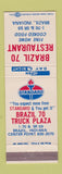 Matchbook Cover - Standard oil gas Brazil 70 Brazil IN